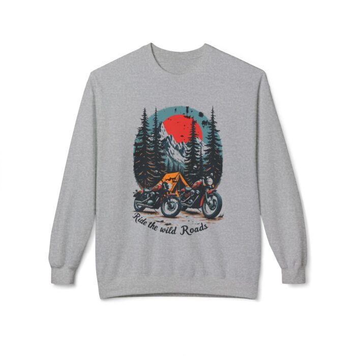 Ride the wild roads Unisex Midweight Softstyle Fleece Crewneck Sweatshirt - Image 5