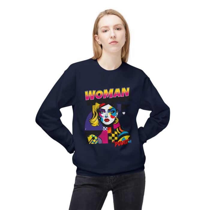 Woman Power Unisex Midweight Softstyle Fleece Crewneck Sweatshirt - Image 7
