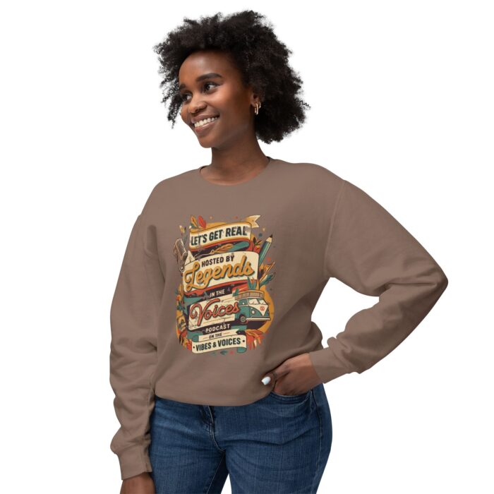 Let's get real Unisex Lightweight Crewneck Sweatshirt - Image 7