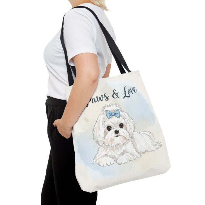 Paws & Love Dog Tote Bag - Cute Pet Lover's Carryall - Image 12