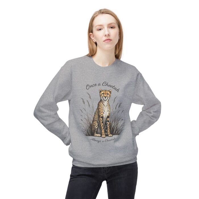 Always a cheetah Unisex Midweight Softstyle Fleece Crewneck Sweatshirt - Image 11