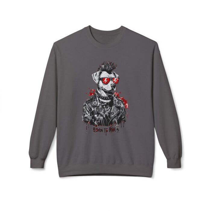 Born to rock Unisex Midweight Softstyle Fleece Crewneck Sweatshirt - Image 17