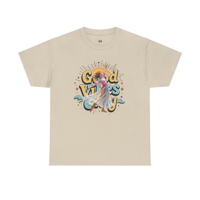 Good vibes only Unisex Heavy Cotton Tee - Image 9