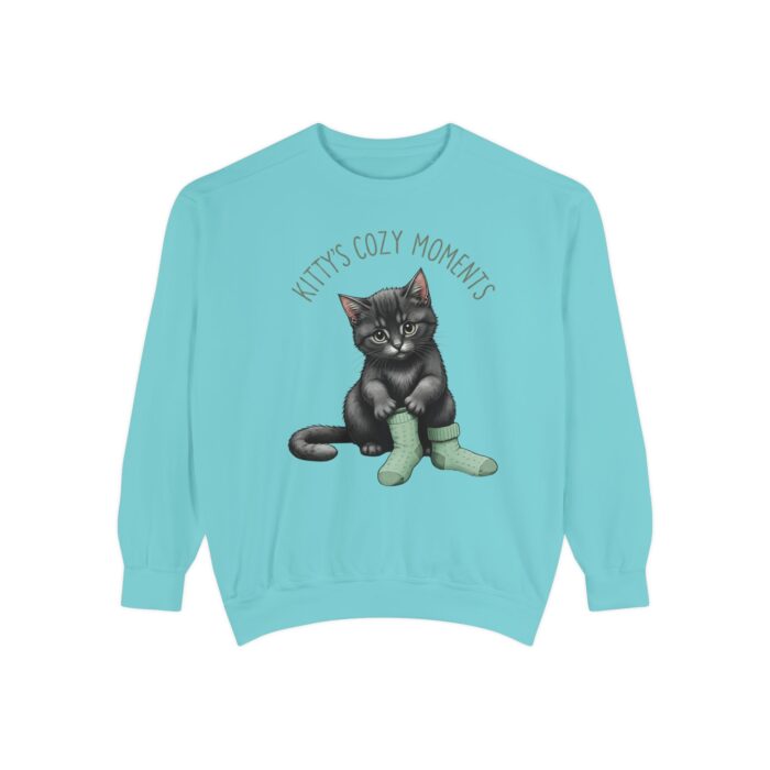 Kittt's cozy moment Unisex Garment-Dyed Sweatshirt - Image 13