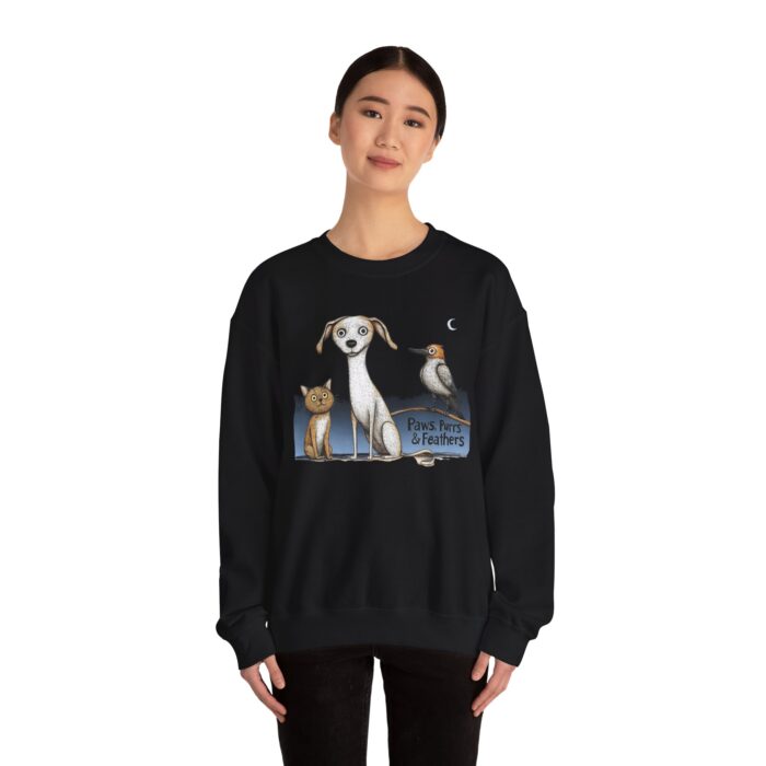 Paws, Purrs & Feathers Unisex Heavy Blend™ Crewneck Sweatshirt - Image 8