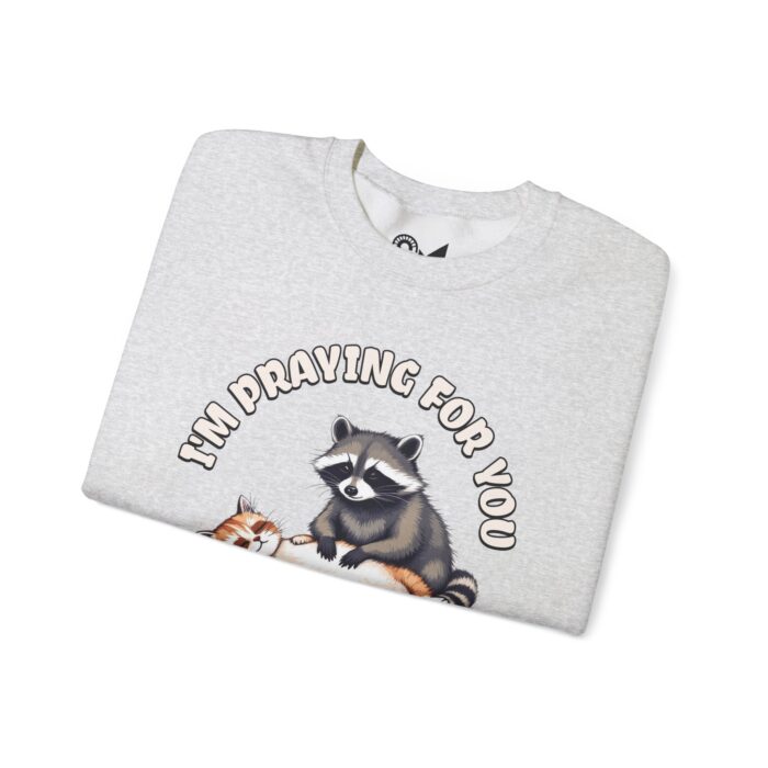 I'm praying for yo Unisex Heavy Blend™ Crewneck Sweatshirt - Image 3