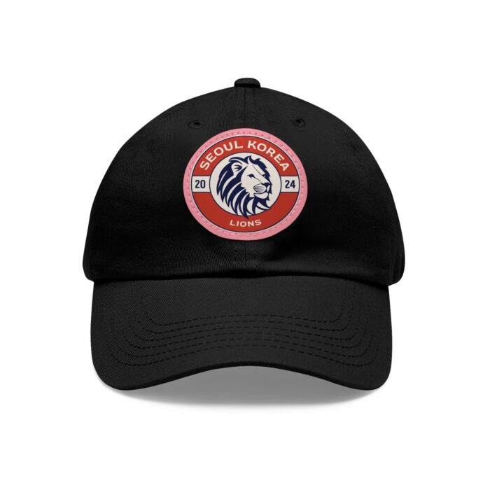 Seoul Korea Lions Hat with Leather Patch (Round) - Image 21