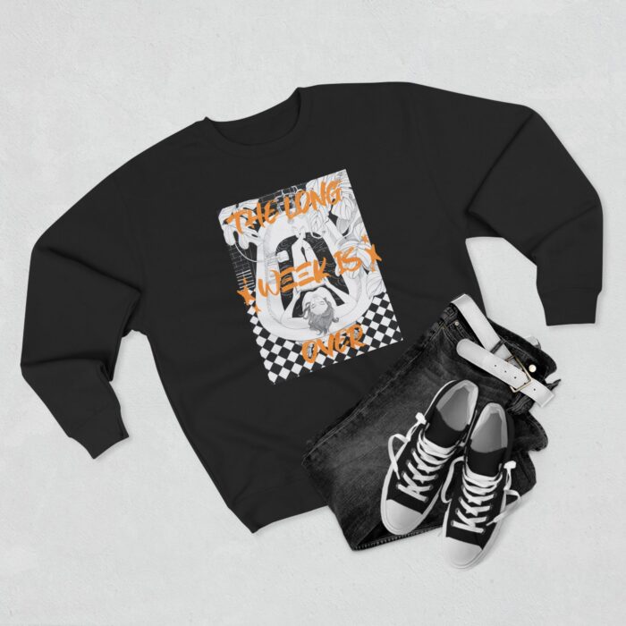 The Long week is over Unisex Crewneck Sweatshirt - Image 11