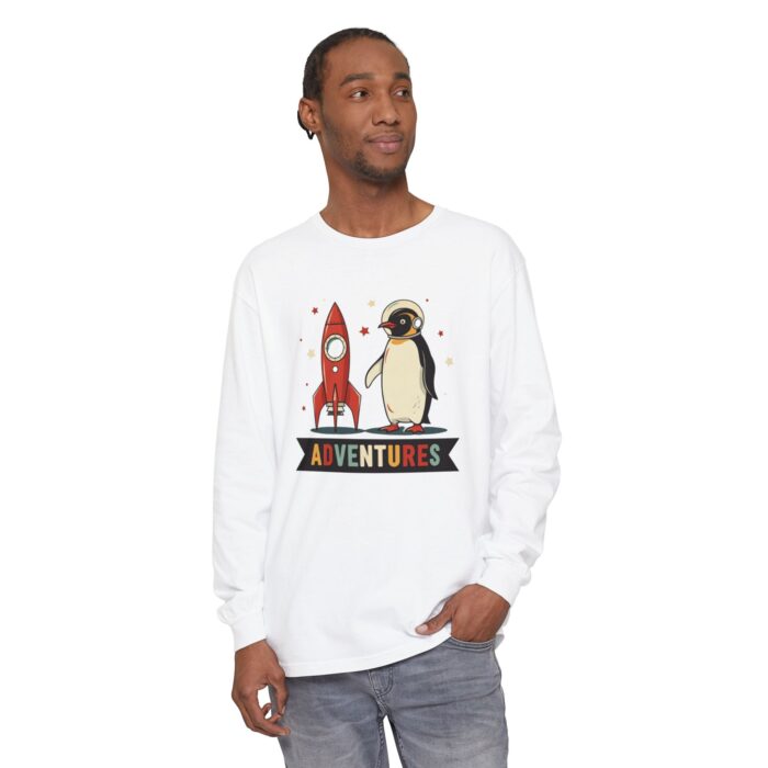 Adventures Unisex Garment-dyed Long Sleeve T-Shirt - Image 3