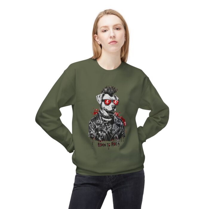 Born to rock Unisex Midweight Softstyle Fleece Crewneck Sweatshirt - Image 11