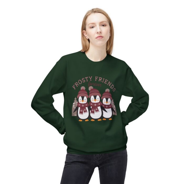 Frosty friends forever  Unisex Midweight Softstyle Fleece Crewneck Sweatshirt - Image 15