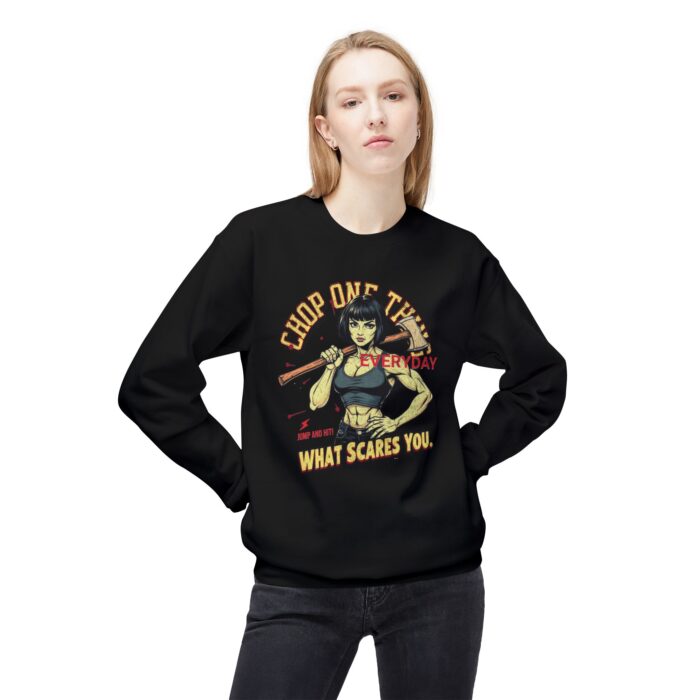 CHOP ONE THING Unisex Midweight Softstyle Fleece Crewneck Sweatshirt - Image 7