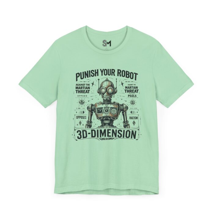 Punish Your Robot Unisex Jersey Short Sleeve Tee - Image 7