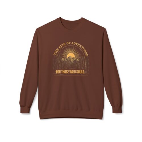 The city of adventure Unisex Midweight Softstyle Fleece Crewneck Sweatshirt