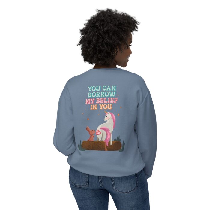 You can have my belief in you Unisex Lightweight Crewneck Sweatshirt - Image 20