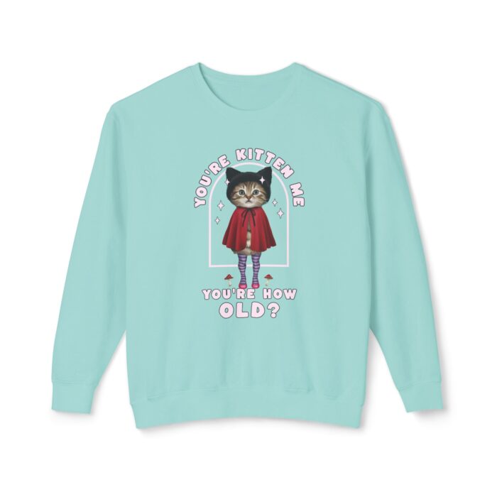 You're kitten me! Unisex Lightweight Crewneck Sweatshirt - Image 29