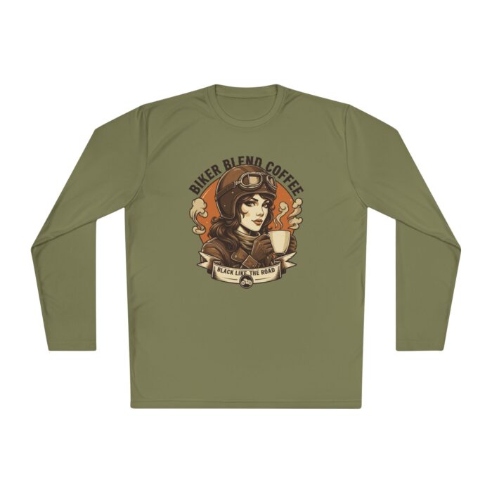 Bike blend coffee Unisex Lightweight Long Sleeve Tee - Image 21
