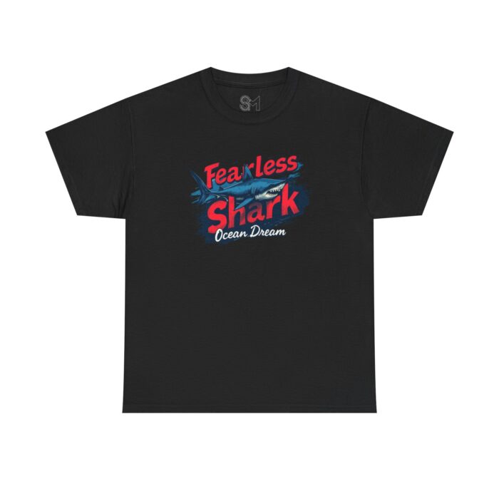 Fearless shark Unisex Heavy Cotton Tee - Image 9