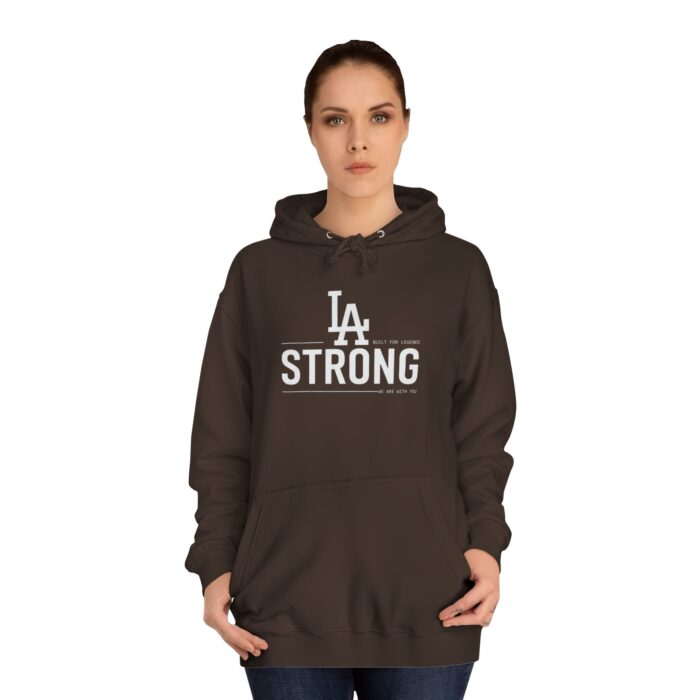 LA STRONG Unisex College Hoodie - Image 4