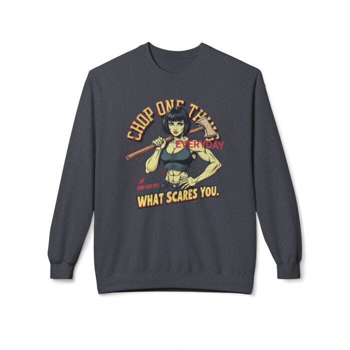 CHOP ONE THING Unisex Midweight Softstyle Fleece Crewneck Sweatshirt - Image 13