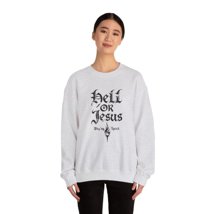 Hell or Jesus Unisex Heavy Blend™ Crewneck Sweatshirt - Image 8