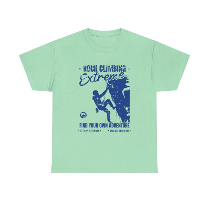 Extreme Rock Climbing Adventure Tee - Unisex Heavy Cotton Shirt - Image 17