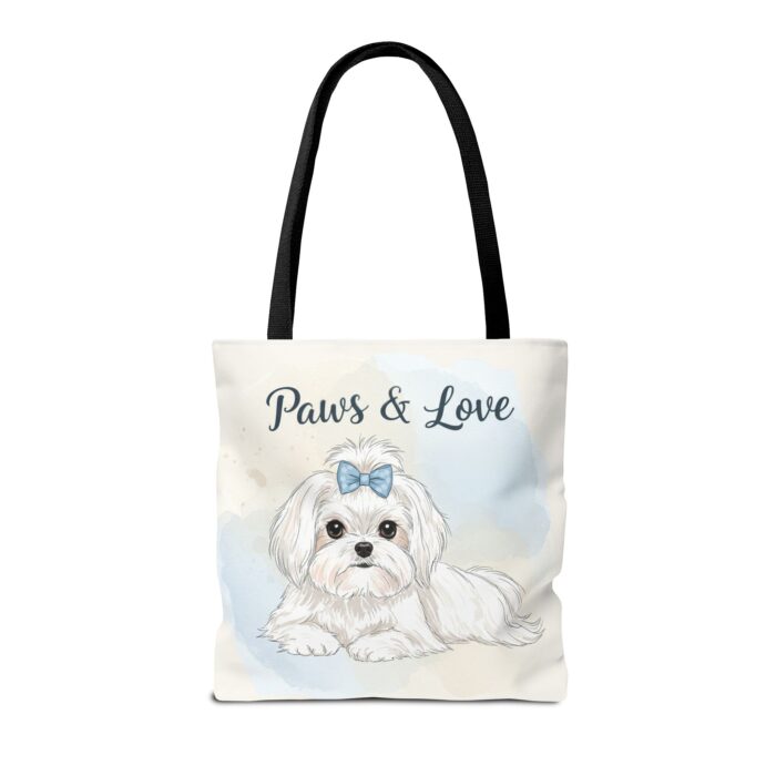 Paws & Love Dog Tote Bag - Cute Pet Lover's Carryall - Image 6