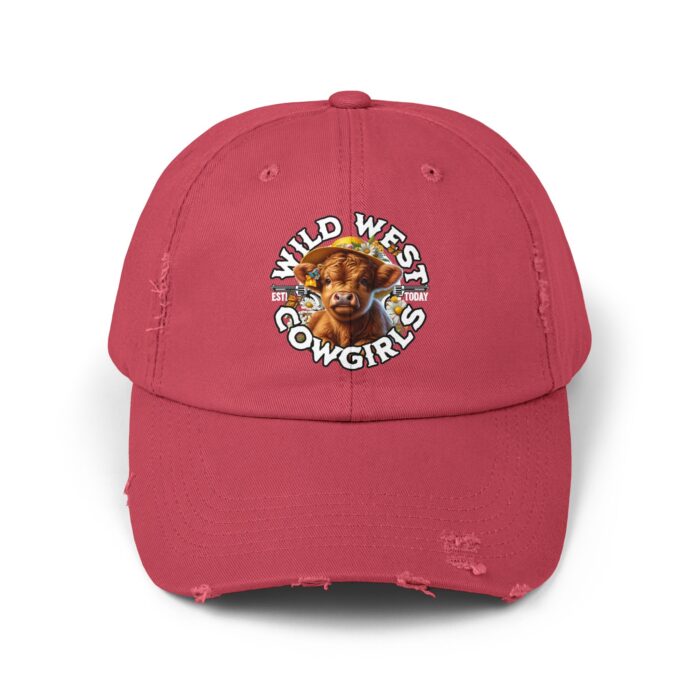 Wild West Cow Girls Unisex Distressed Cap - Image 29