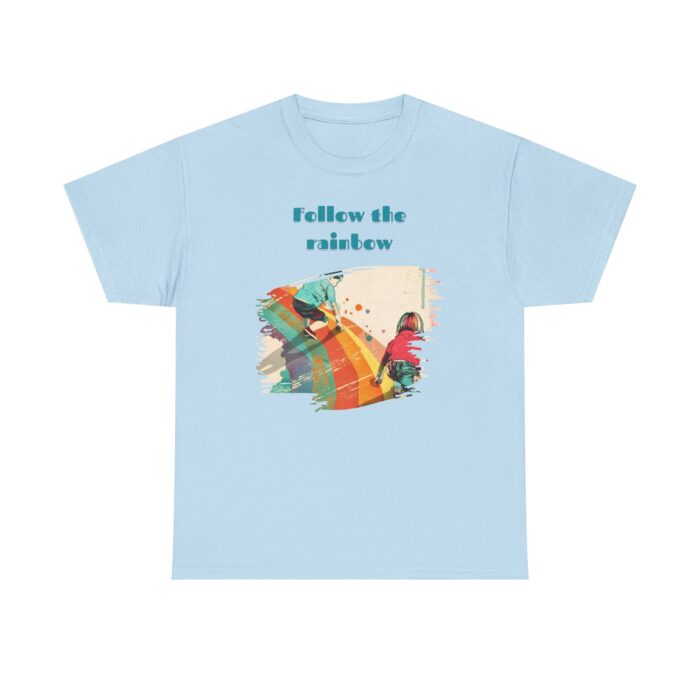 Follow the rainbow Unisex Heavy Cotton Tee - Image 33