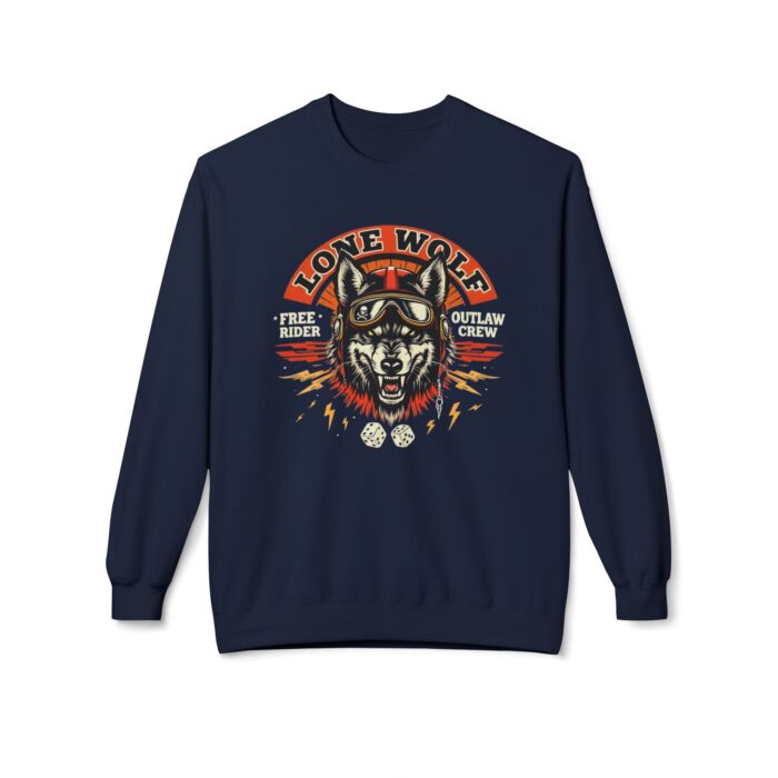 Lone Wolf Unisex Midweight Softstyle Fleece Crewneck Sweatshirt - Image 33