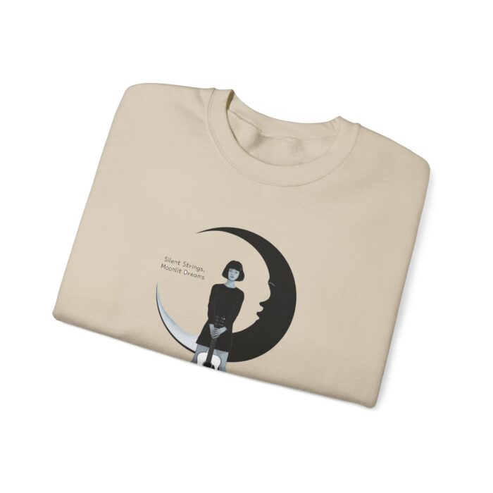 Silent Strings, Moonlit Dreams Unisex Heavy Blend™ Crewneck Sweatshirt - Image 7