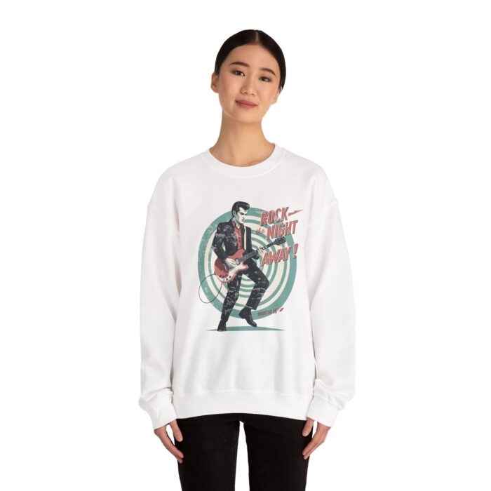 Rock the night Unisex Heavy Blend™ Crewneck Sweatshirt - Image 4