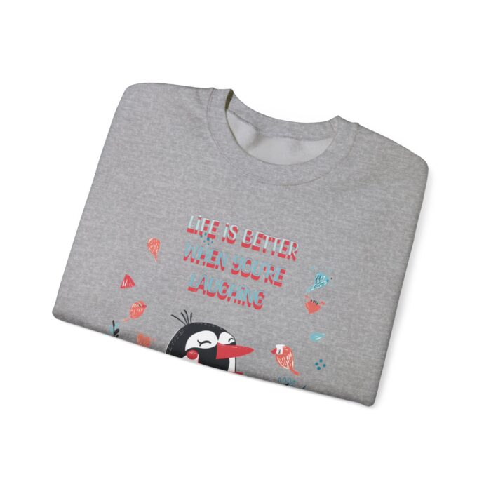 Life is better when you're laughing Unisex Heavy Blend™ Crewneck Sweatshirt - Image 11