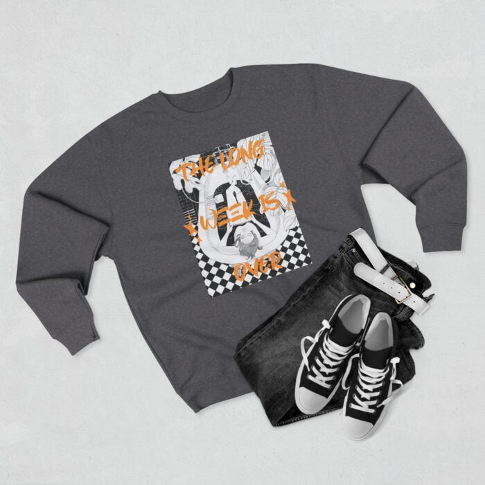 The Long week is over Unisex Crewneck Sweatshirt - Image 7