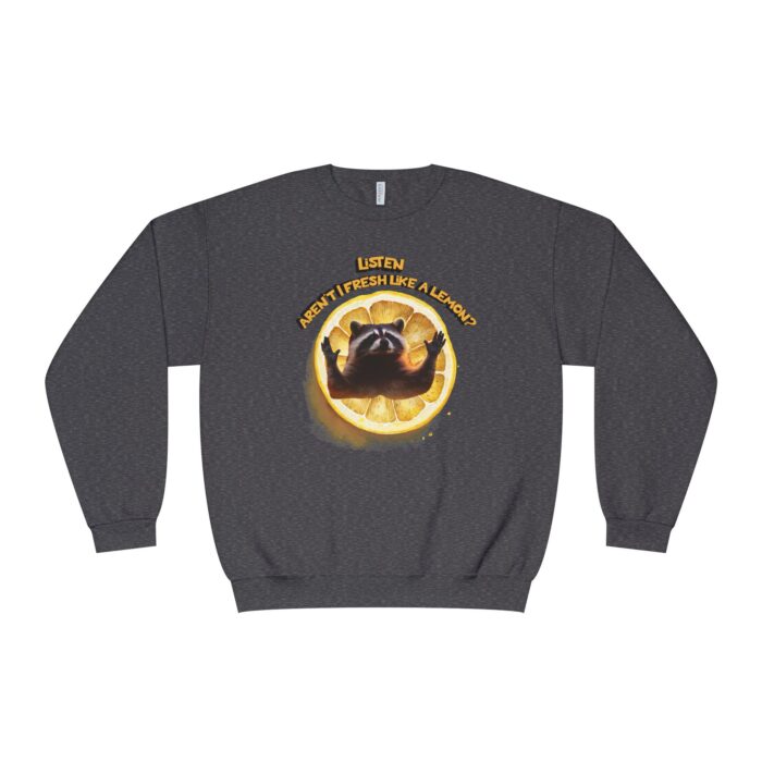 Lemonish racoon Unisex NuBlend® Crewneck Sweatshirt - Image 5