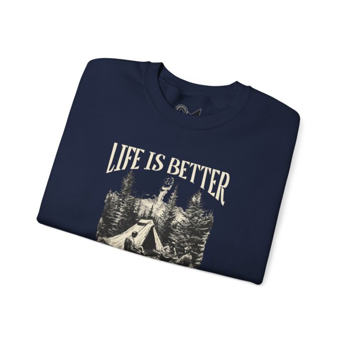 Life is better Unisex Heavy Blend™ Crewneck Sweatshirt - Image 35