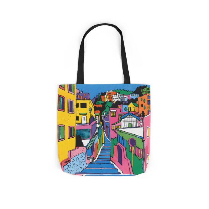 The hillside village in Korea Canvas Tote Bag, 5-Color Straps - Image 46