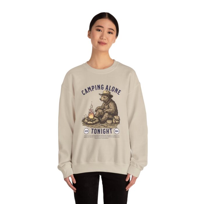 Camping alone Unisex Heavy Blend™ Crewneck Sweatshirt - Image 8