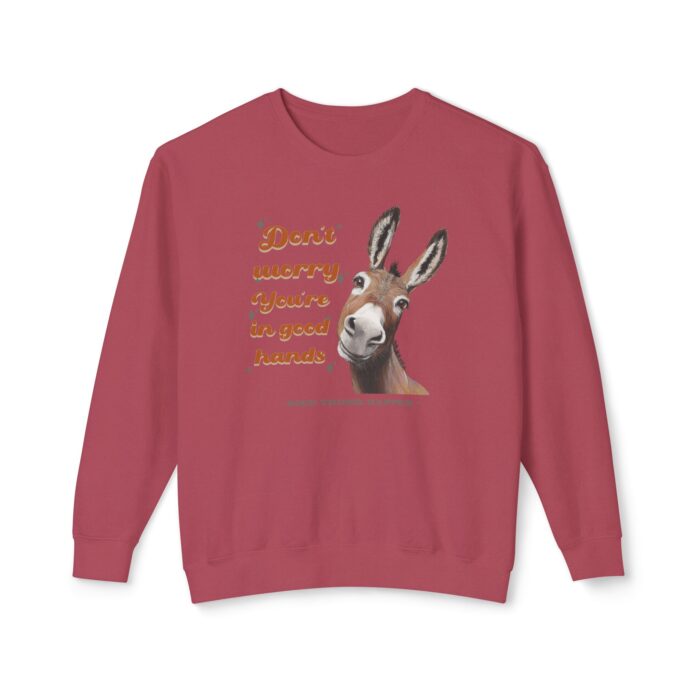 You're in good hands Unisex Lightweight Crewneck Sweatshirt - Image 25