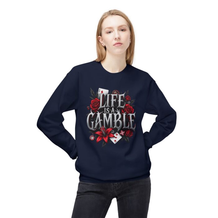 Life is a gamble Unisex Midweight Softstyle Fleece Crewneck Sweatshirt - Image 31