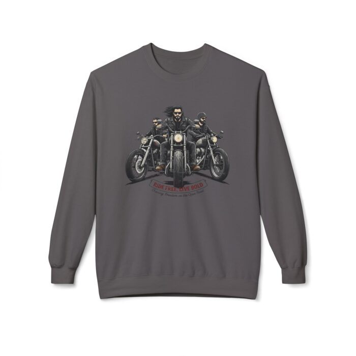 Ride free live bold Unisex Midweight Softstyle Fleece Crewneck Sweatshirt - Image 9