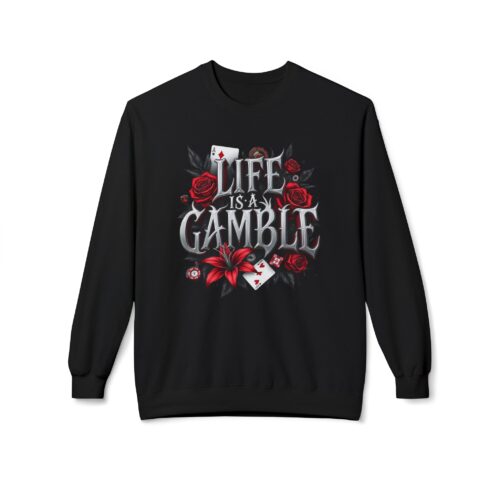 Life is a gamble Unisex Midweight Softstyle Fleece Crewneck Sweatshirt