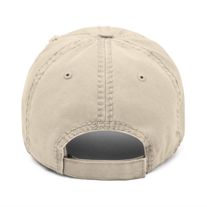 Korea Gangwondo Distressed Dad Hat with Embroidery - Image 6