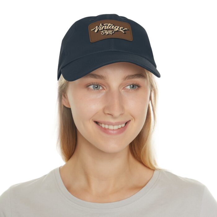 Vintage style Hat with Leather Patch (Rectangle) - Image 48