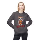 Retro Cat Unisex Midweight Softstyle Fleece Crewneck Sweatshirt
