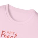 Just Peachy Unisex Softstyle T-Shirt - Fruit-Themed Casual Tee for Summer Vibes