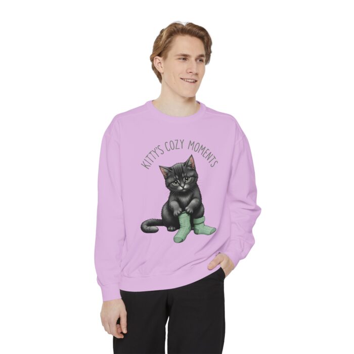 Kittt's cozy moment Unisex Garment-Dyed Sweatshirt - Image 27