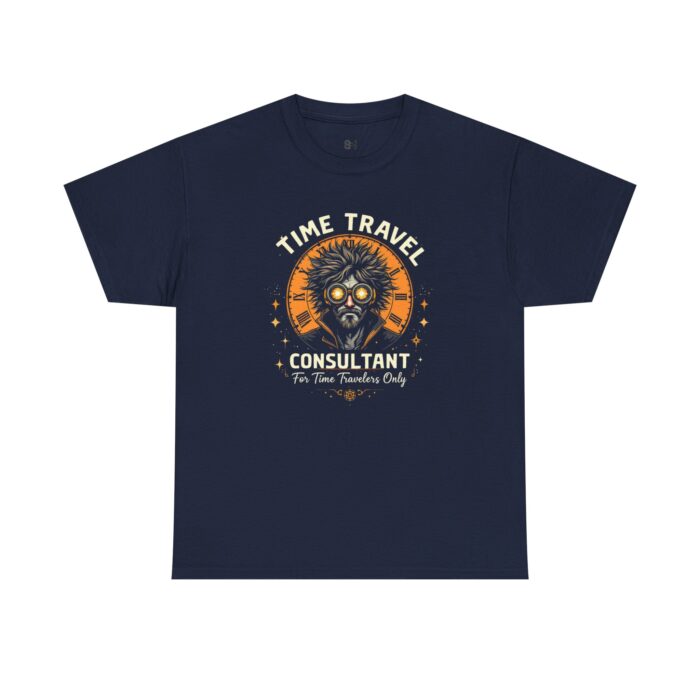 Time travel Unisex Heavy Cotton Tee - Image 5