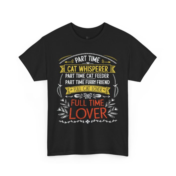 Cat whisperer Unisex Heavy Cotton Tee - Image 3