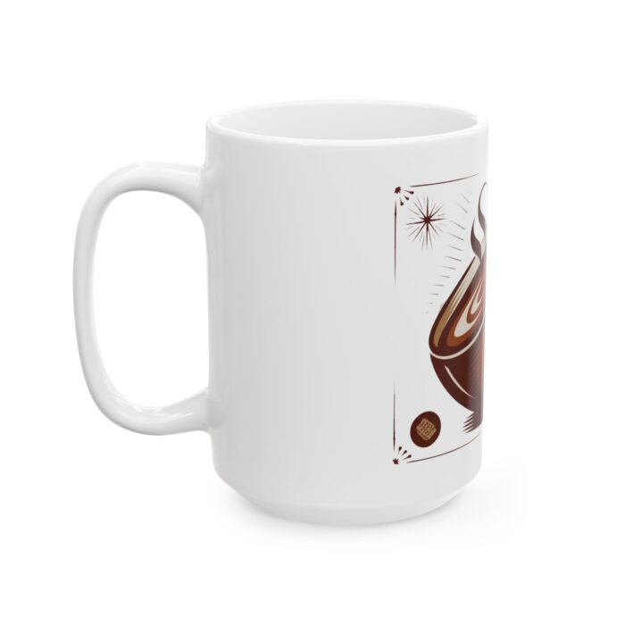 Coffee hot brew Ceramic Mug, (11oz, 15oz) - Image 7